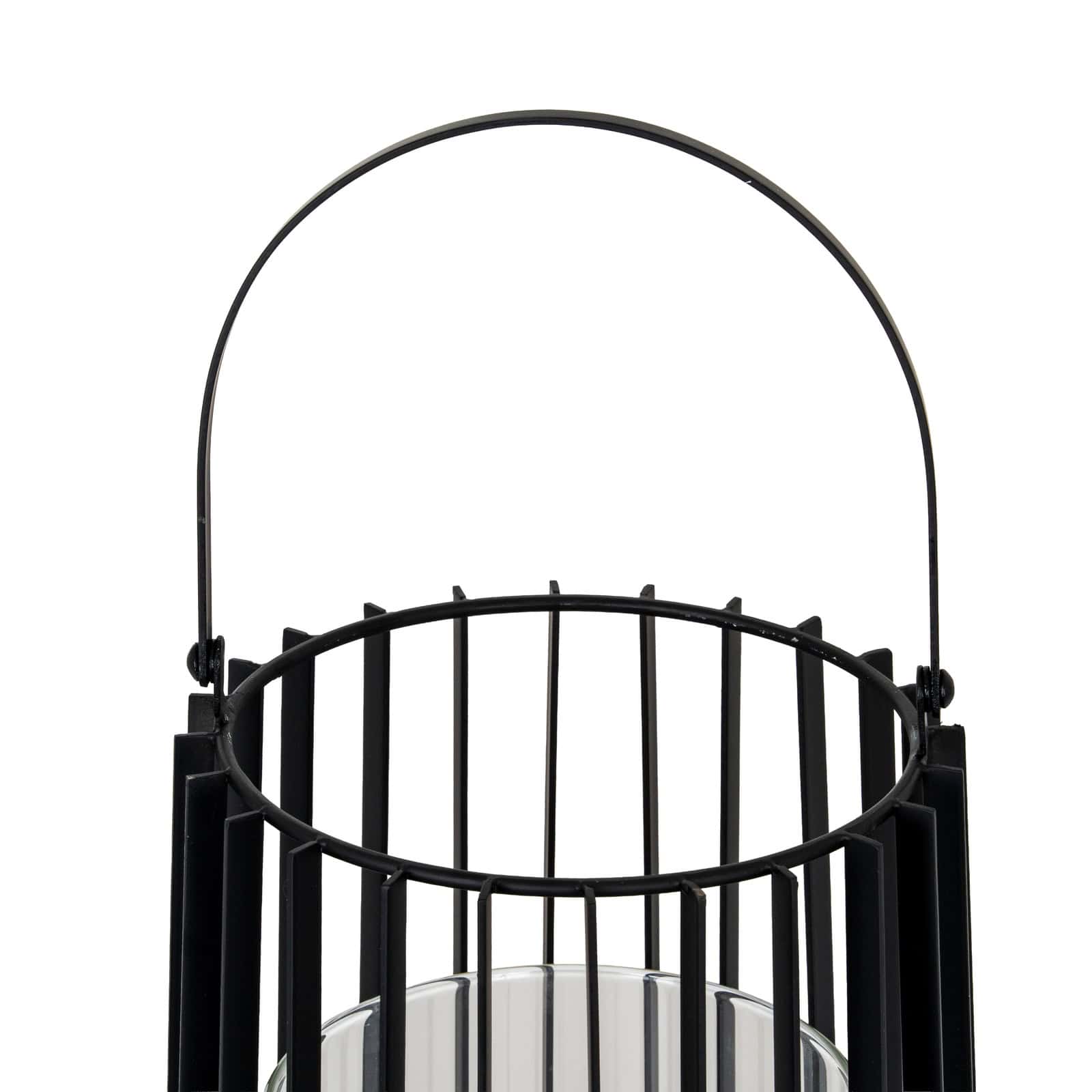 Lynk Large Lantern With Handle And Glass Candle Holder – Candle Holders & Lanterns