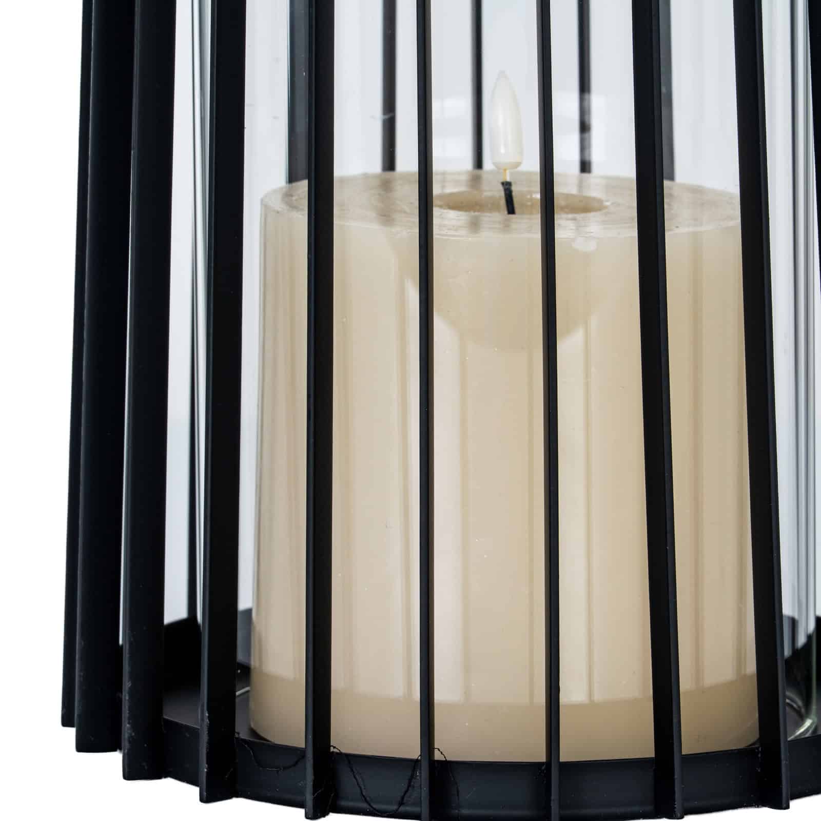 Lynk Large Lantern With Handle And Glass Candle Holder – Additional view 2