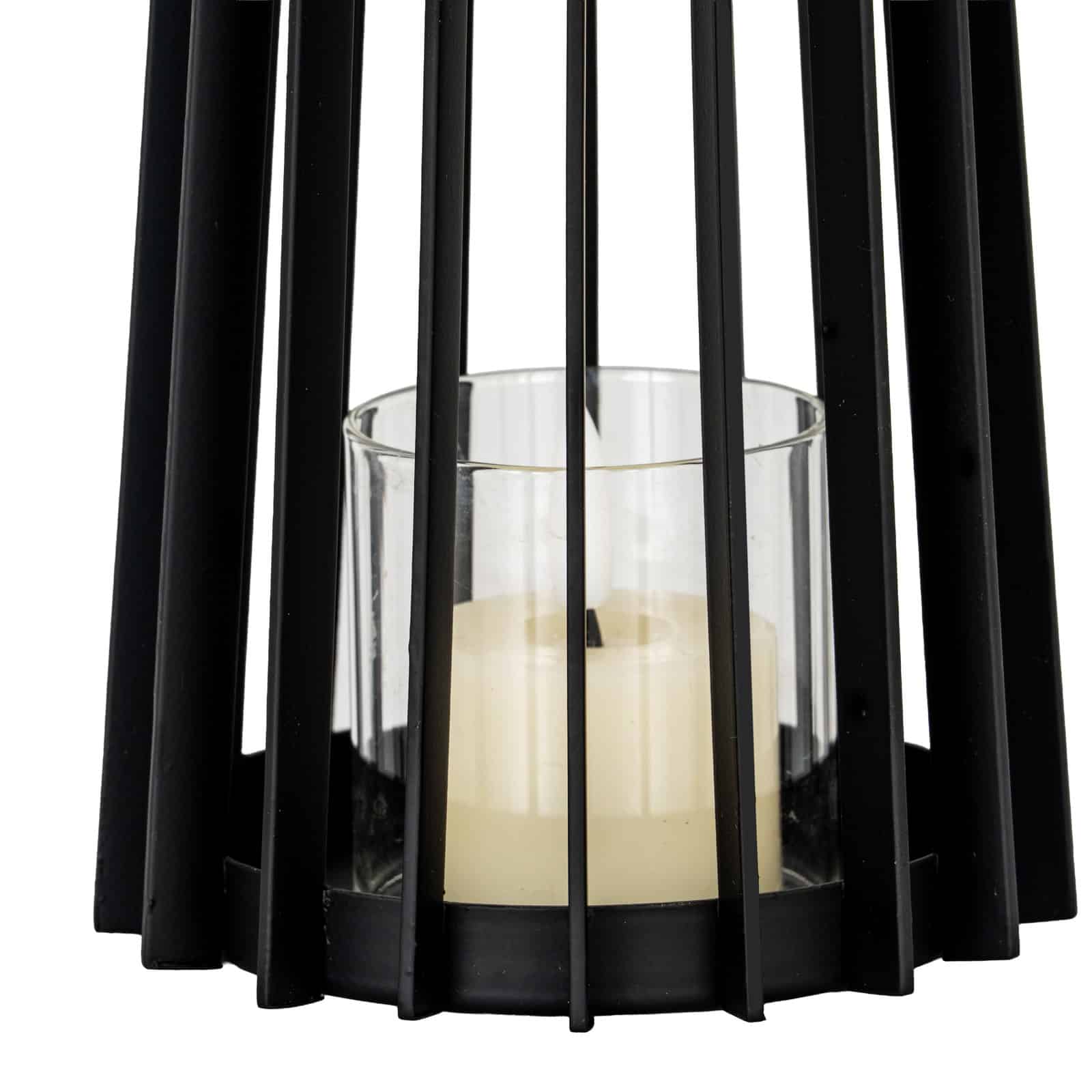 Lynk Small Lantern With Handle And Glass Candle Holder – Additional view 2