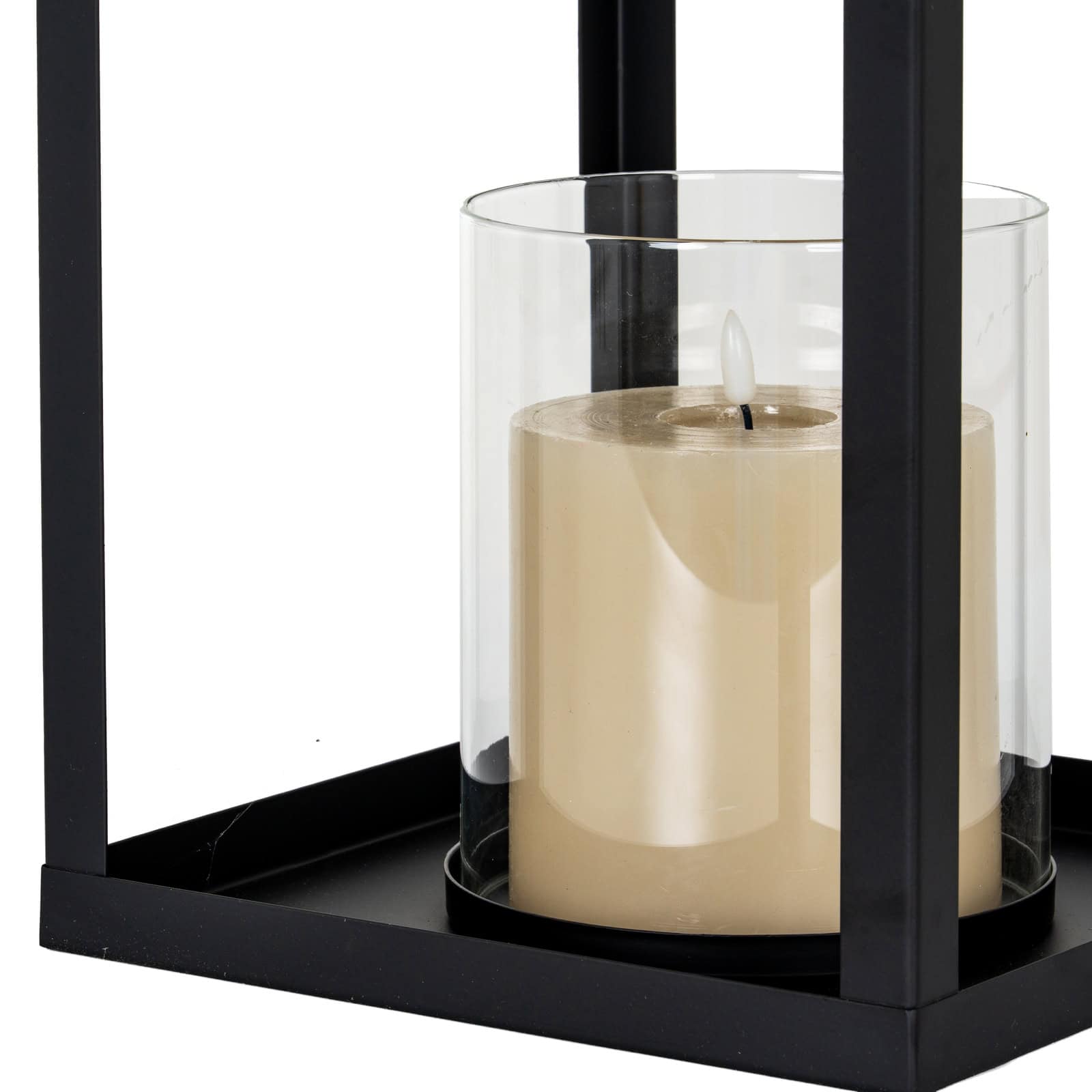 Astra Large Lantern With Glass Candle Holder – Additional view