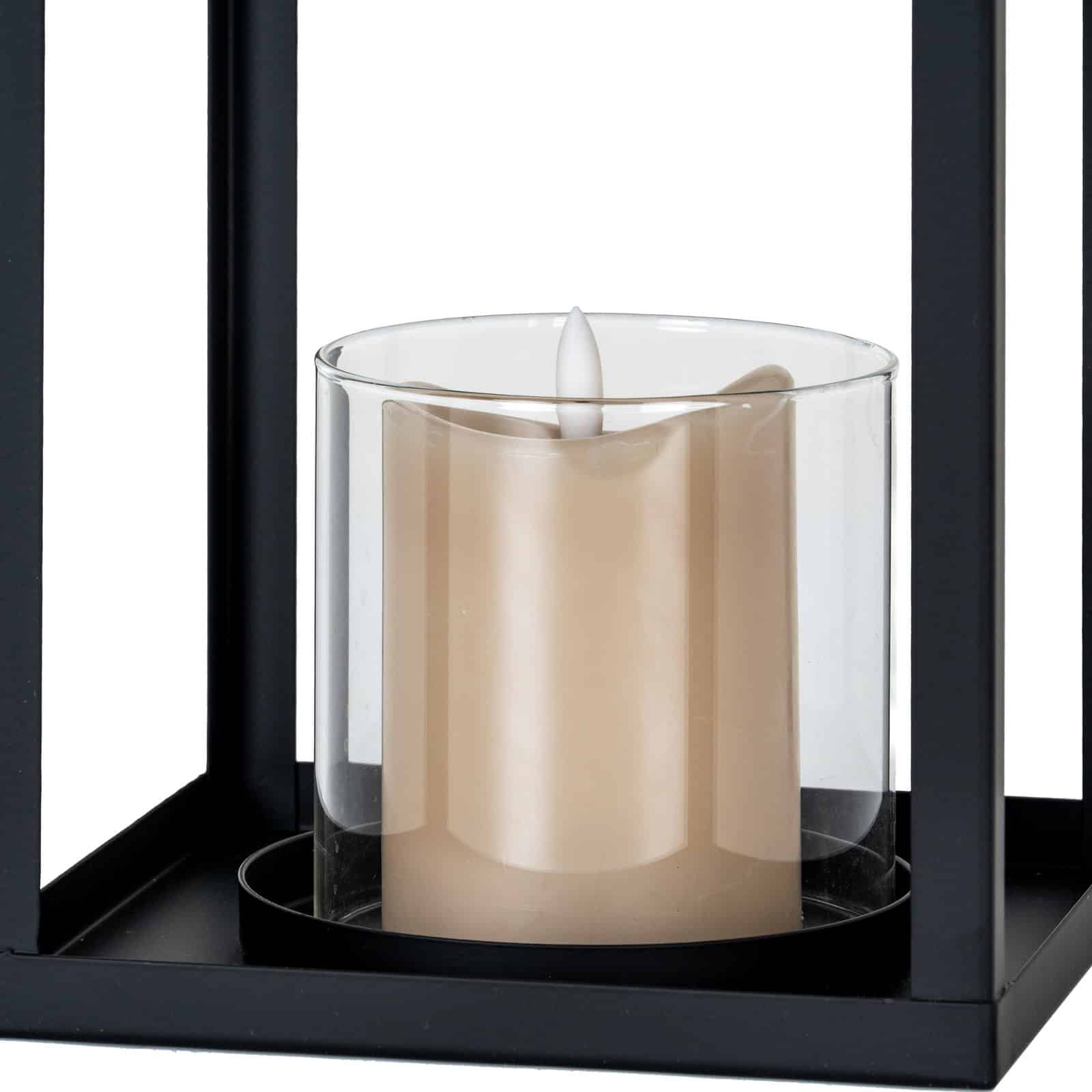 Astra Medium Lantern With Glass Candle Holder – Additional view
