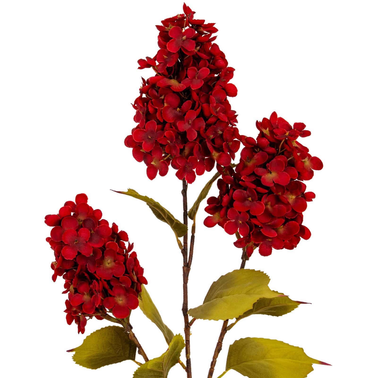 Dark Red Spear Hydrangea Spray – Faux Flowers & Artificial Trees