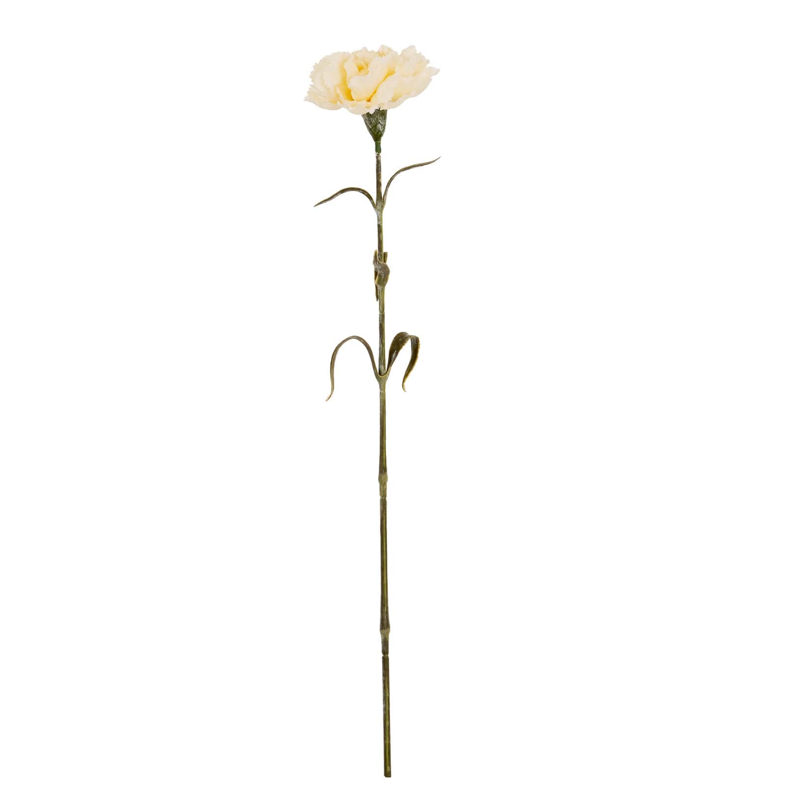 Cream Carnation Stem – Material: Plastic