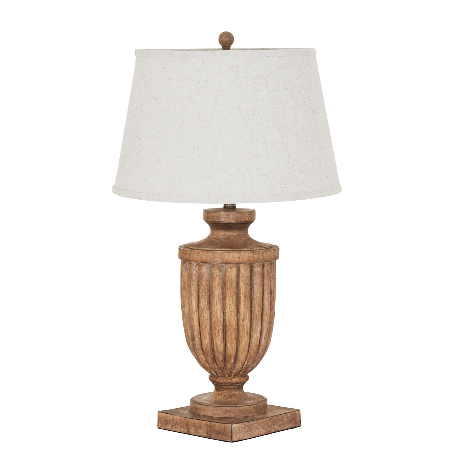 Tassora Table Lamp With Edged Linen Shade – Side Lamps