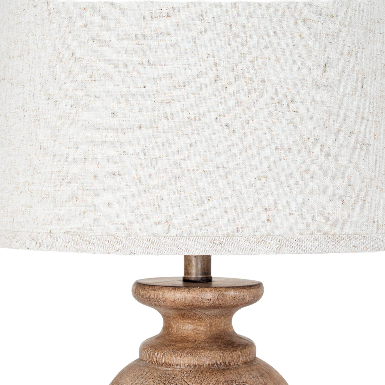 Clarion Table Lamp With Edged Linen Shade – Additional view
