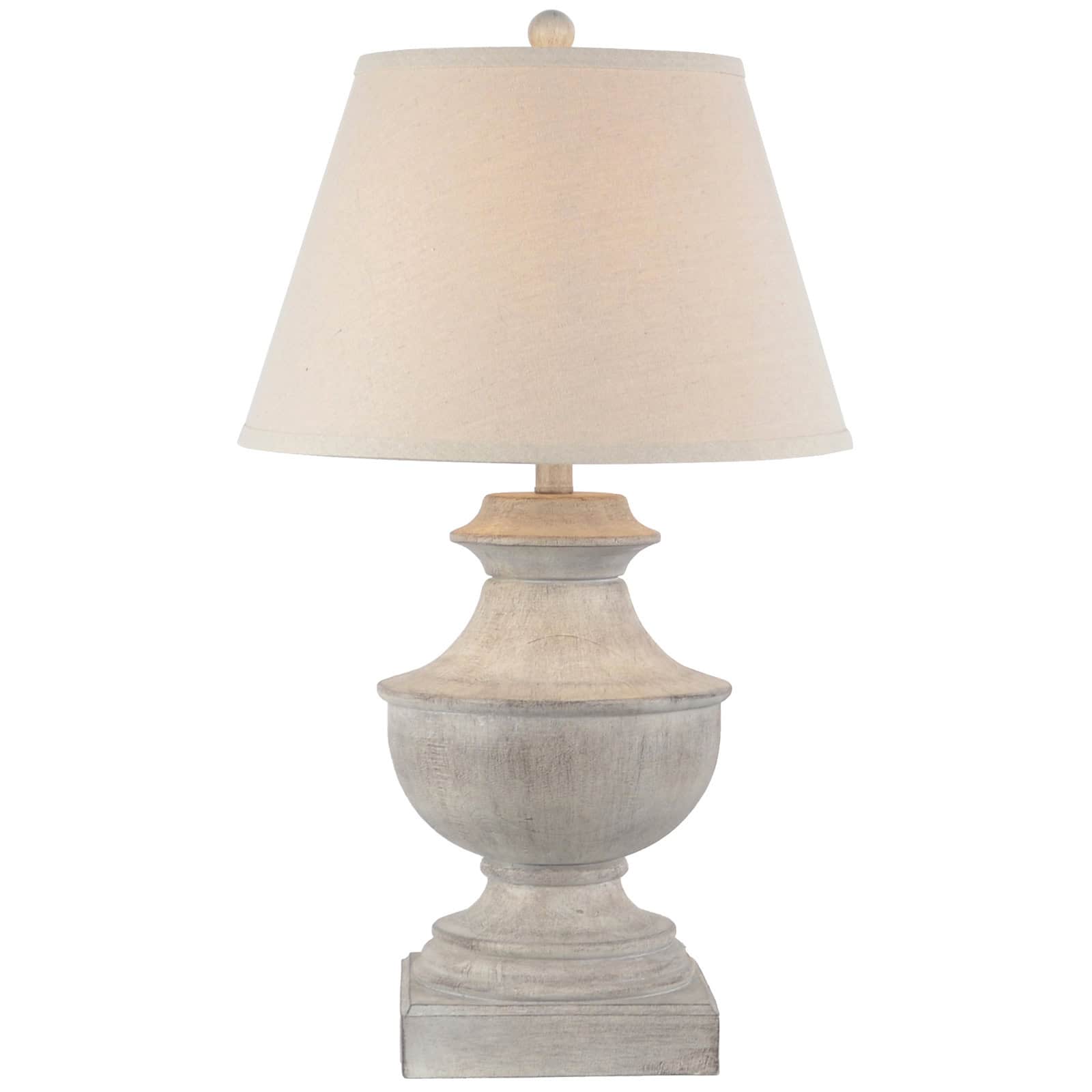 Montara Table Lamp With Linen Shade – Colour: White