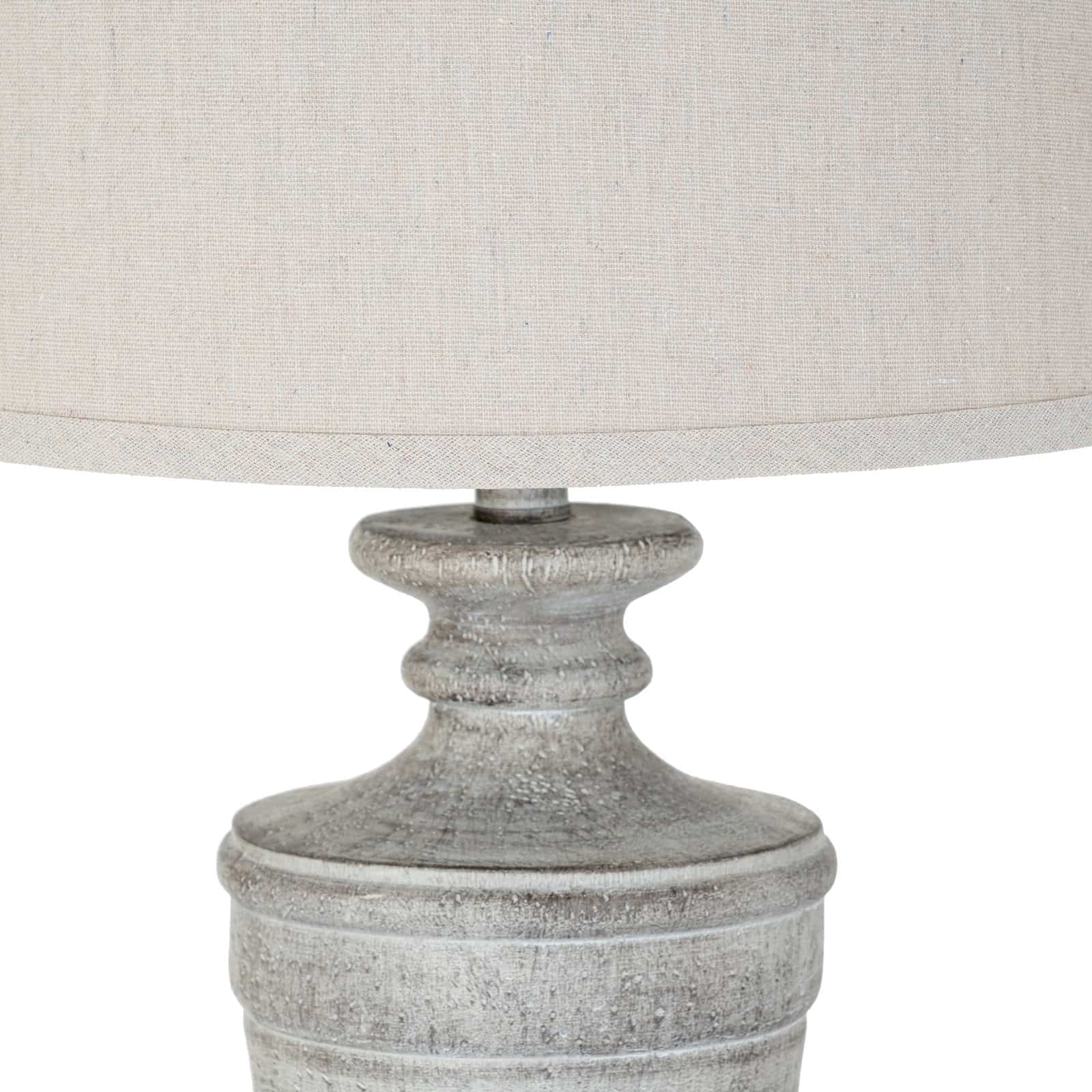 Ossia Table Lamp With Linen Shade – Side Lamps