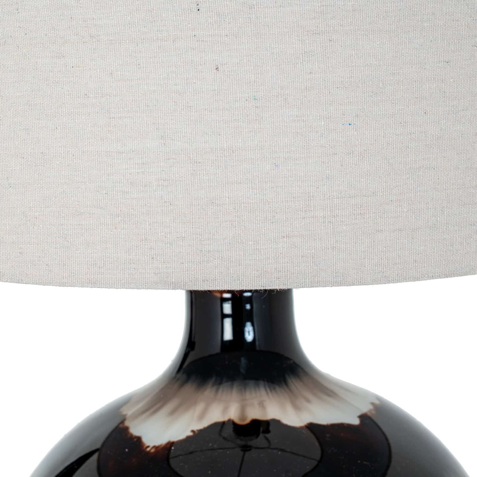 Sepia Shadows Table Lamp With Linen Shade – Additional view