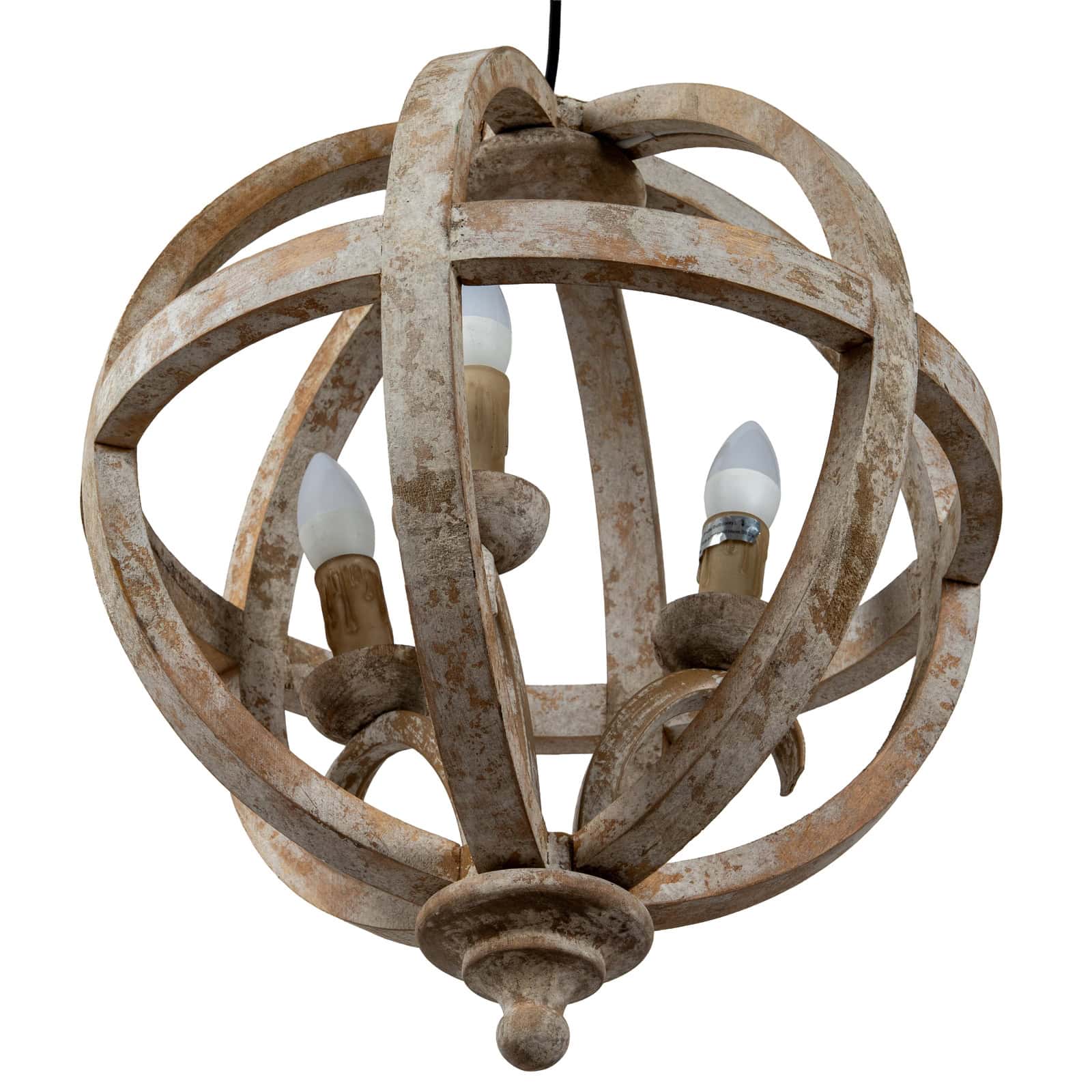 Solara Orb Pendant Ceiling Light – Material: Wood