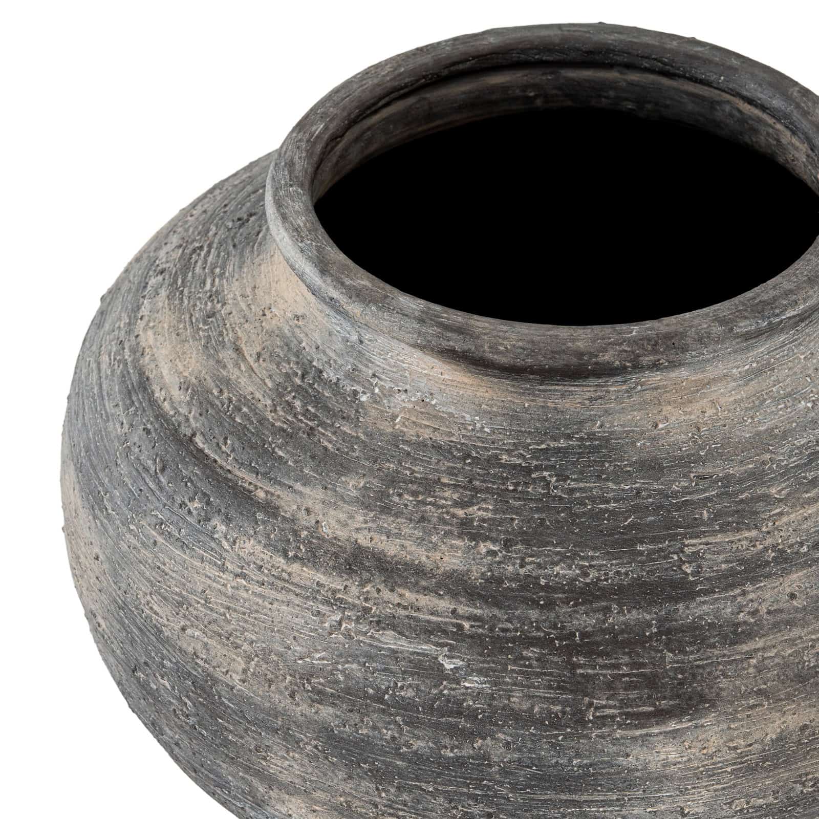 Marra Squat Vase – Colour: Black