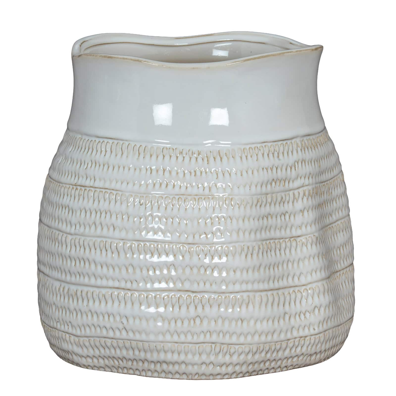 Tava Hewn Bud Vase – Colour: White