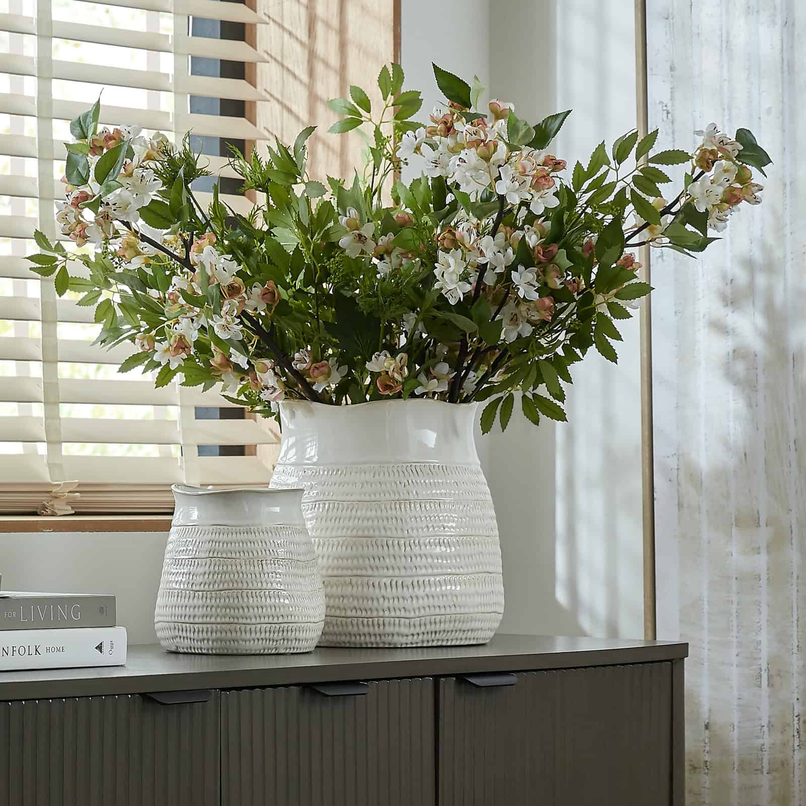 Tava Wide Hewn Vase – Additional view