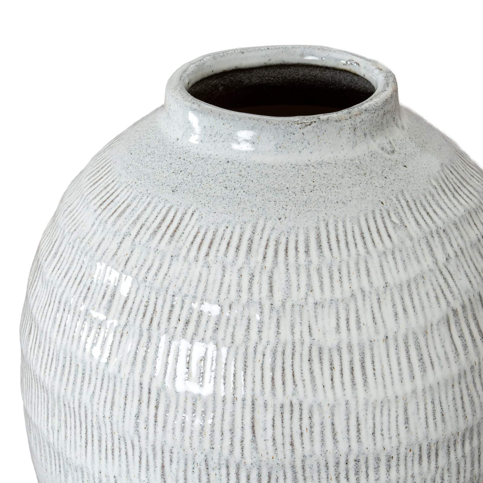 Kemi Medium Olpe Vase – Colour: White
