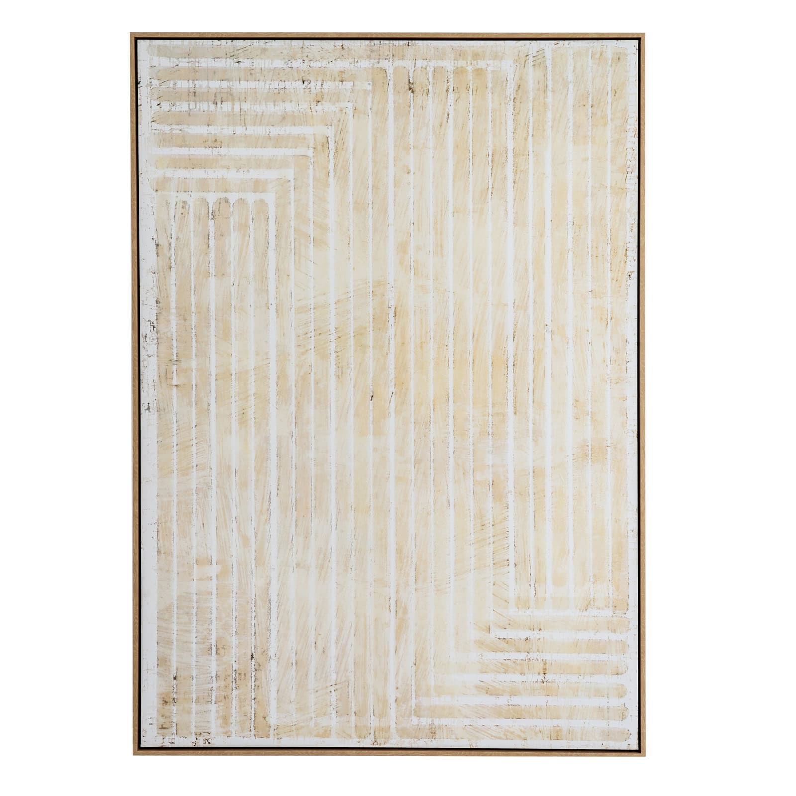 Tellura Hand Painted Canvas In Frame – Colour: Multi-Coloured