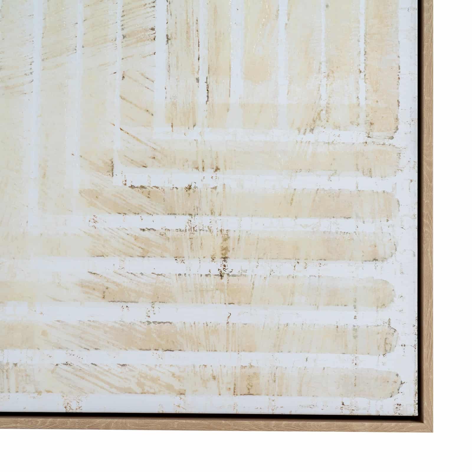 Tellura Hand Painted Canvas In Frame – Wall Art
