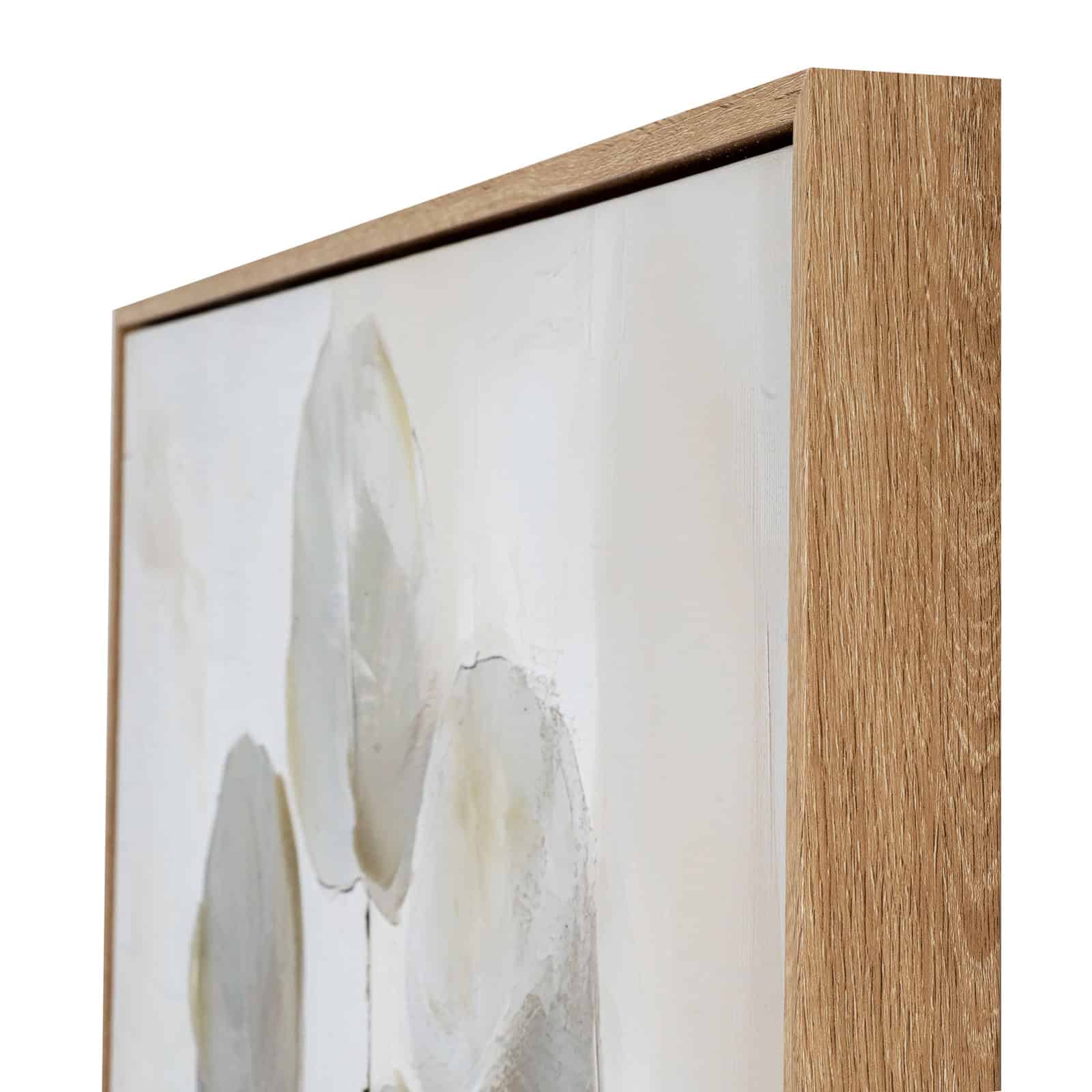 Silvra Hand Painted Canvas In Frame – Material: Wood