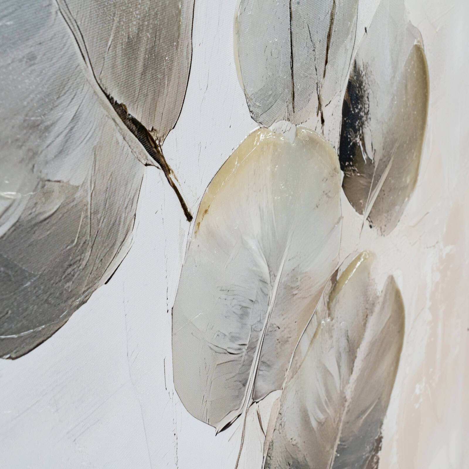 Silvra Hand Painted Canvas In Frame – Wall Art