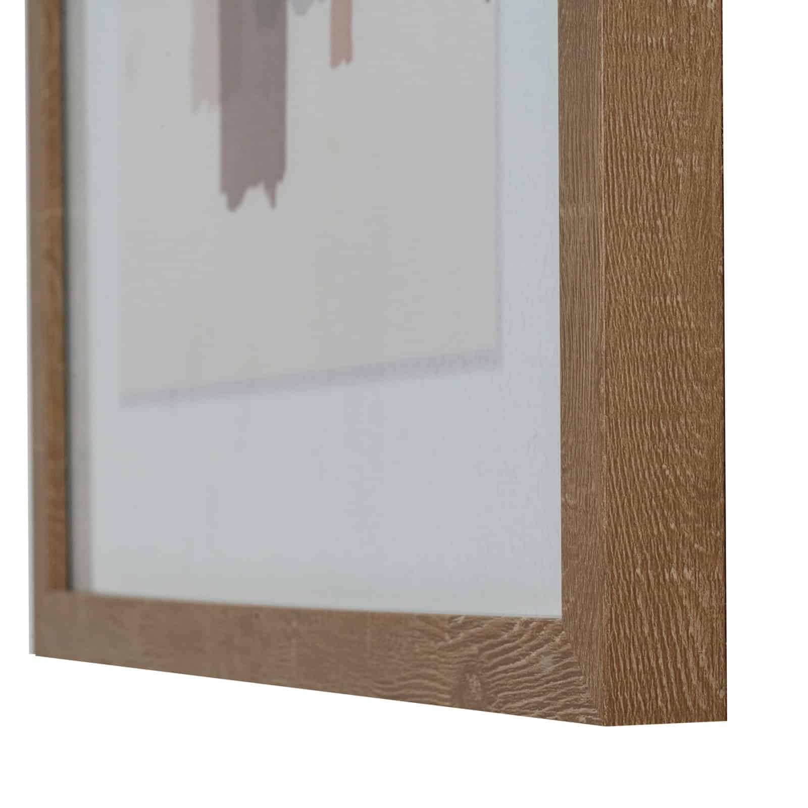 Tydis Art Mounted In Wooden Frame – Colour: Multi-Coloured