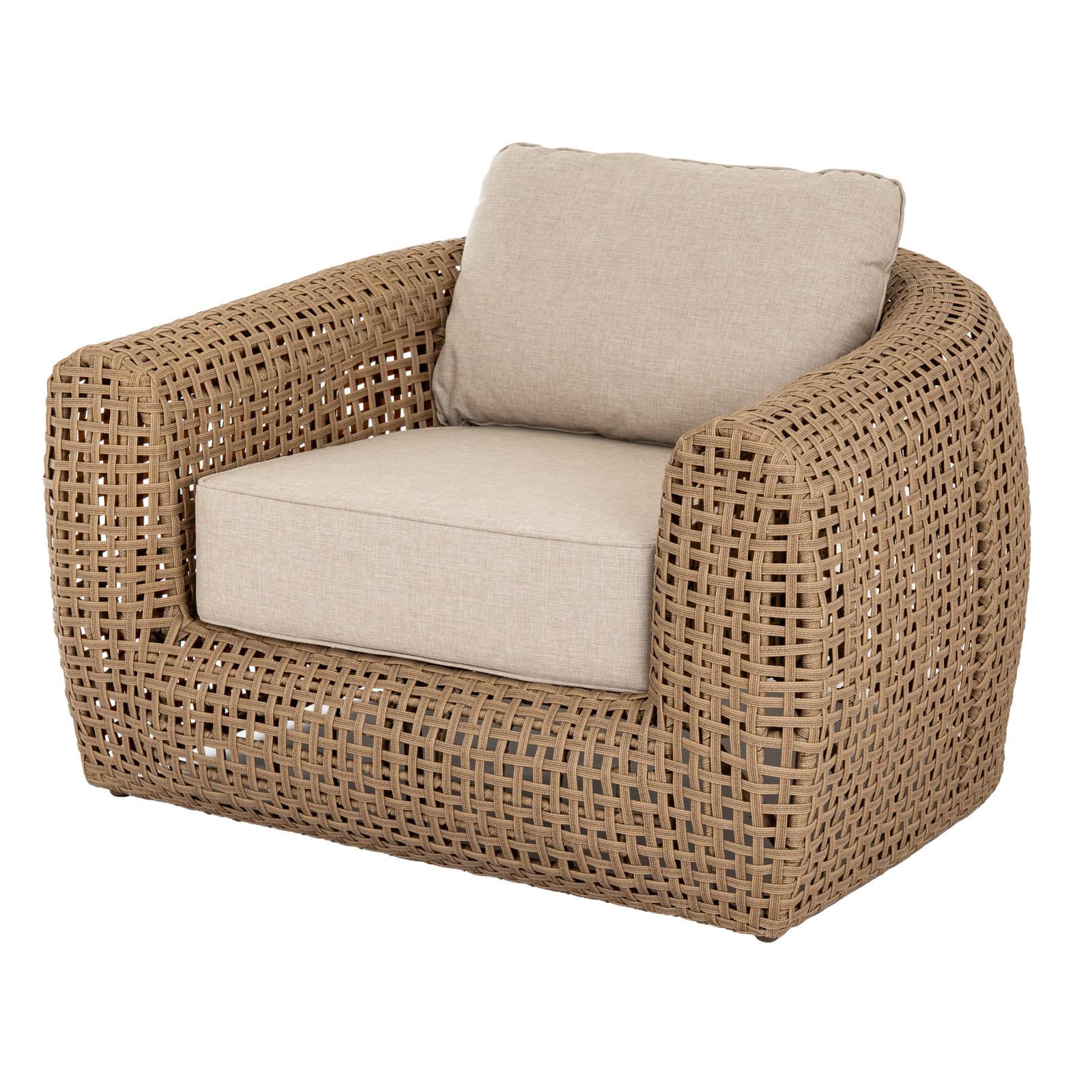 Bloom Collection Outdoor Large Lounge Chair – Colour: Brown