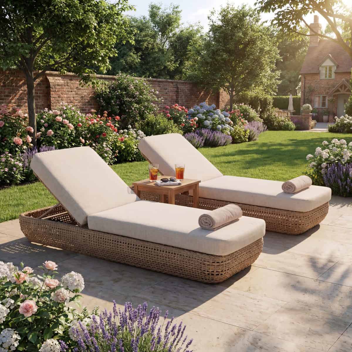 Bloom Collection Outdoor Sunbed