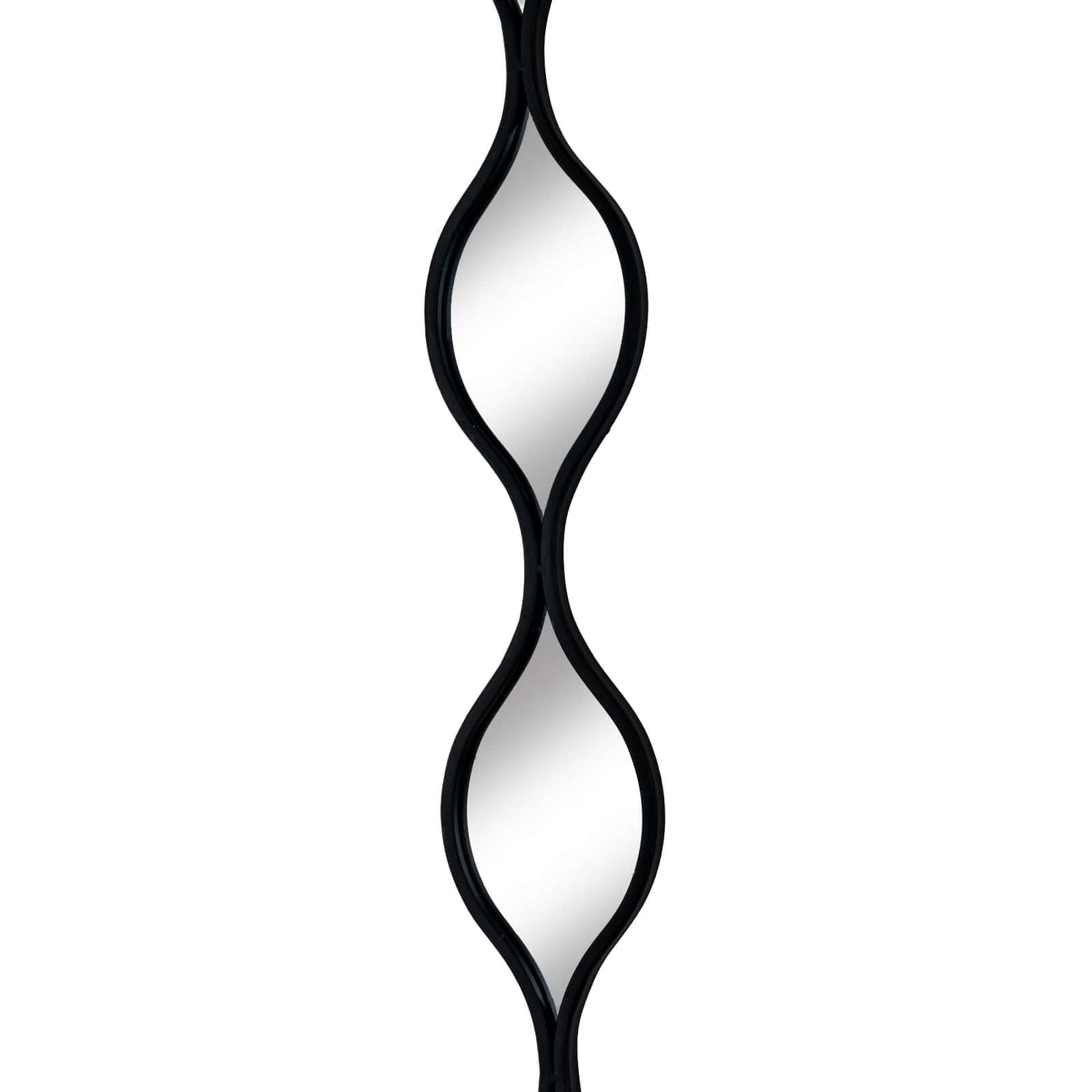 Decorative Hanging Black Mirror – Material: Glass