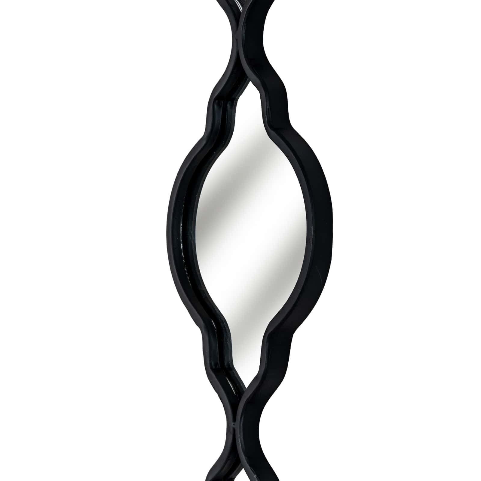 Black Quarterfoil Decorative Hanging Mirror – Wall Mirrors