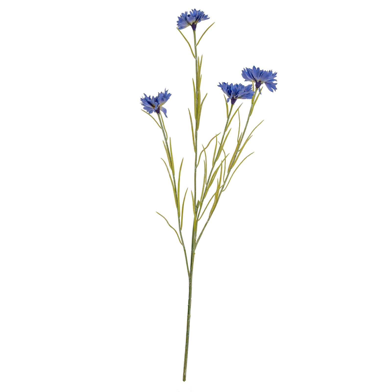 Blue Cornflower Stem – Material: Plastic