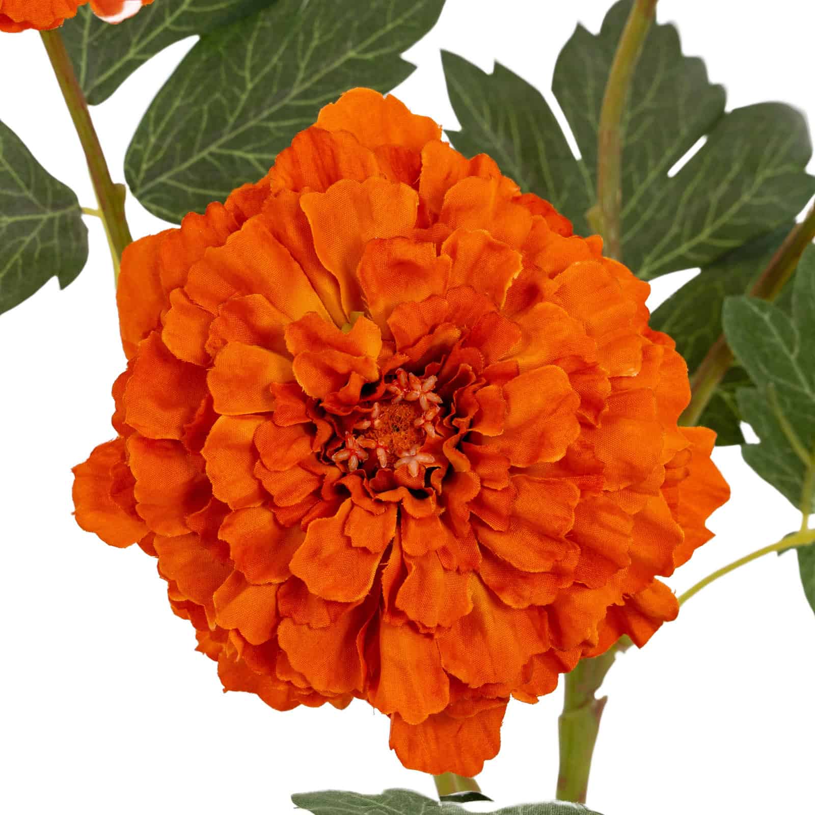 Orange African Marigold Large Spray – Material: Plastic
