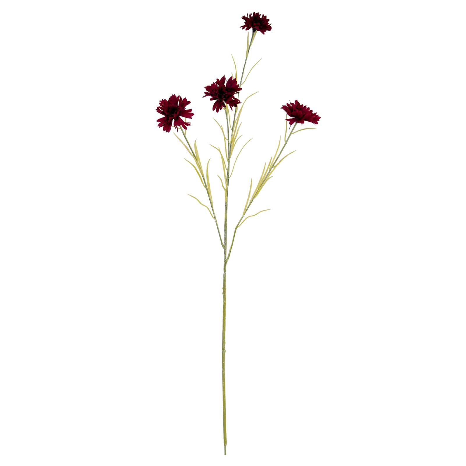 Burgundy Cornflower Stem – Material: Plastic