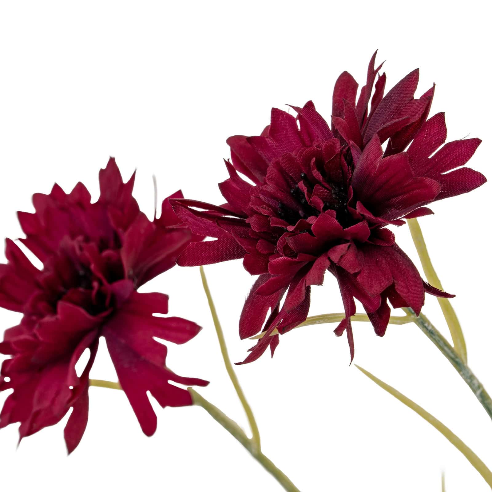 Burgundy Cornflower Stem – Faux Flowers & Artificial Trees
