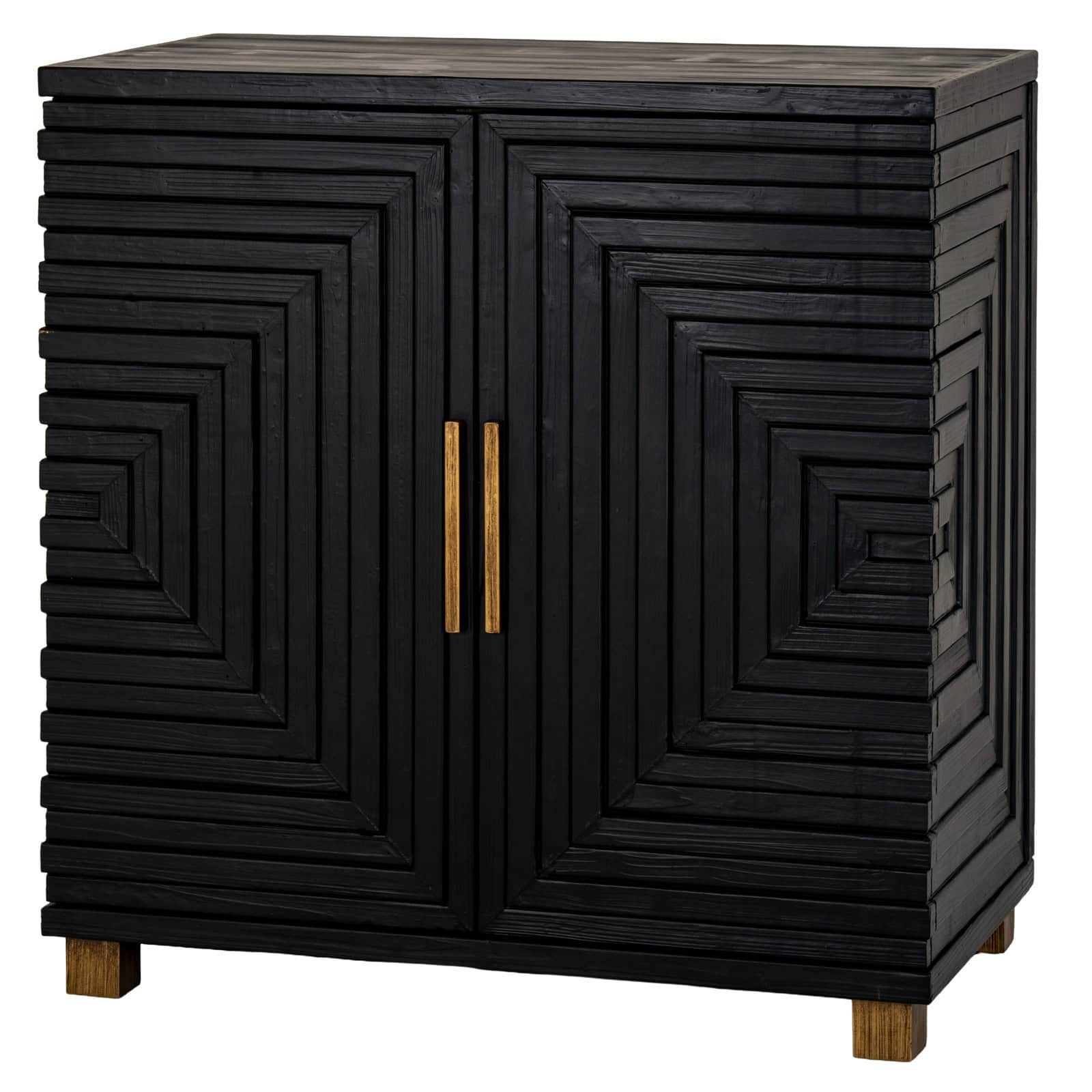 Lennox Black 2 Door Small Sideboard – Material: Wood