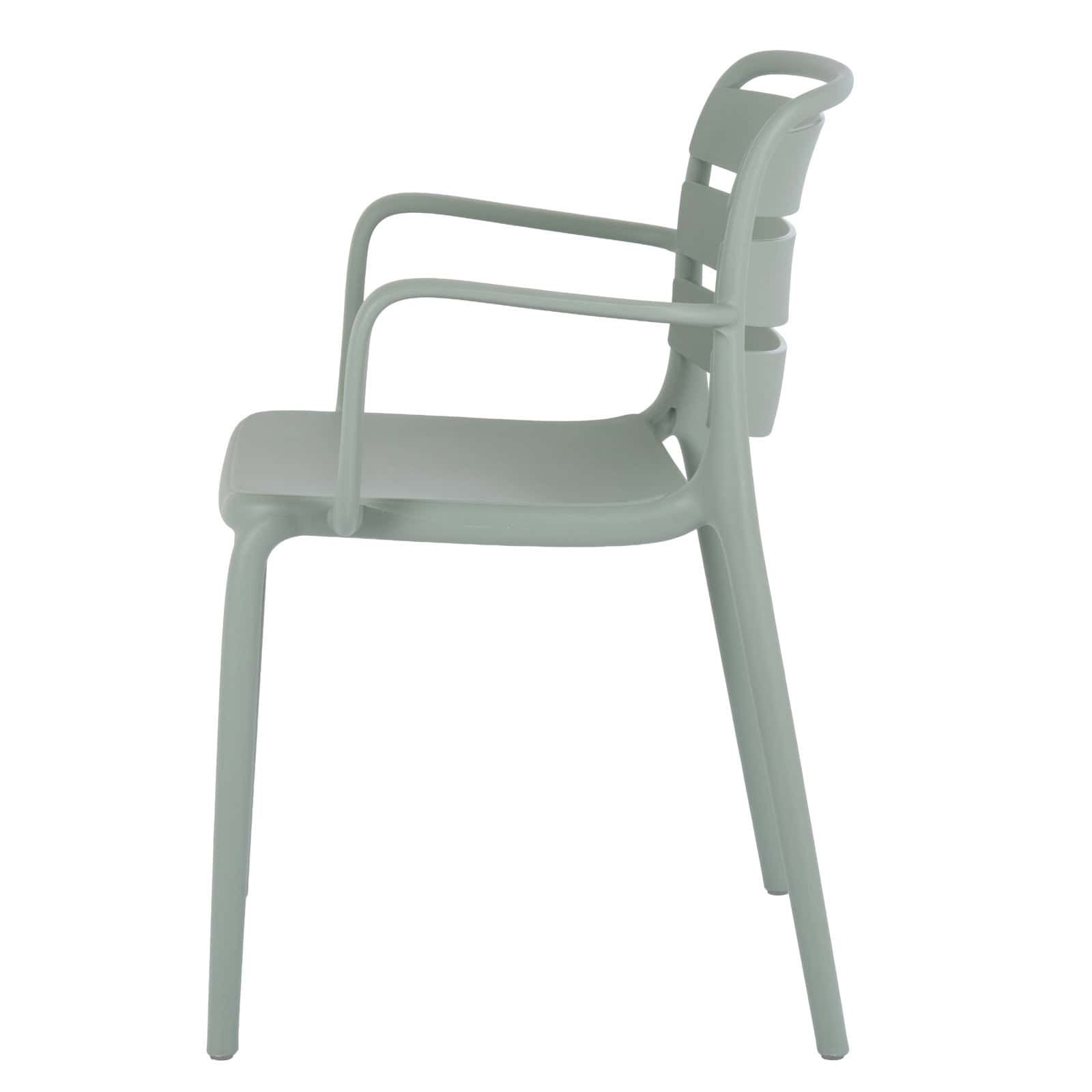 Velo French Grey Carver Chair – Material: Plastic