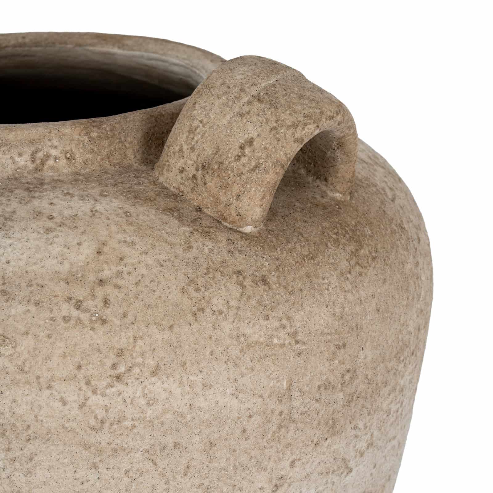 Terra Large Urn Vase With Handles – Material: Ceramic