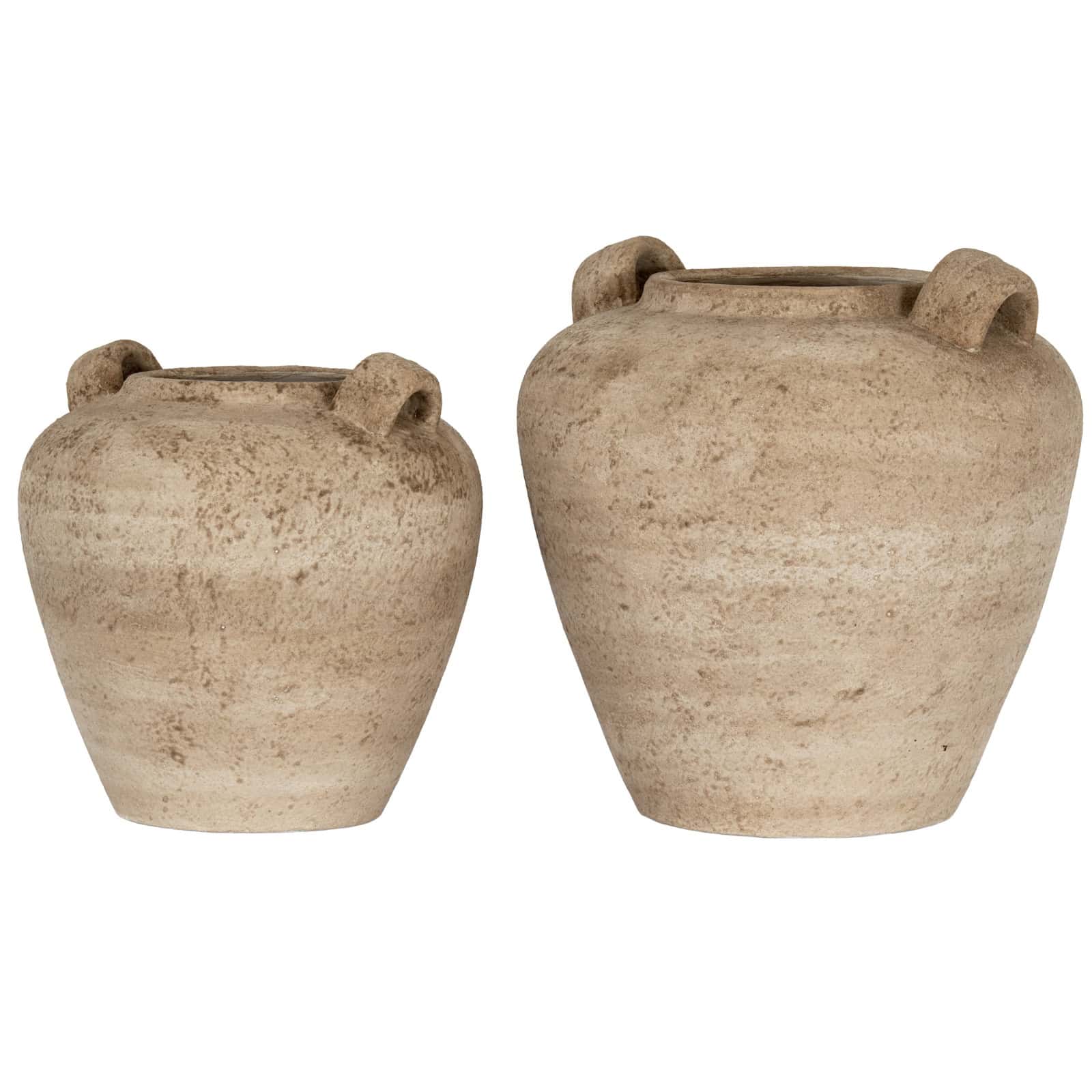 Terra Large Urn Vase With Handles – Additional view