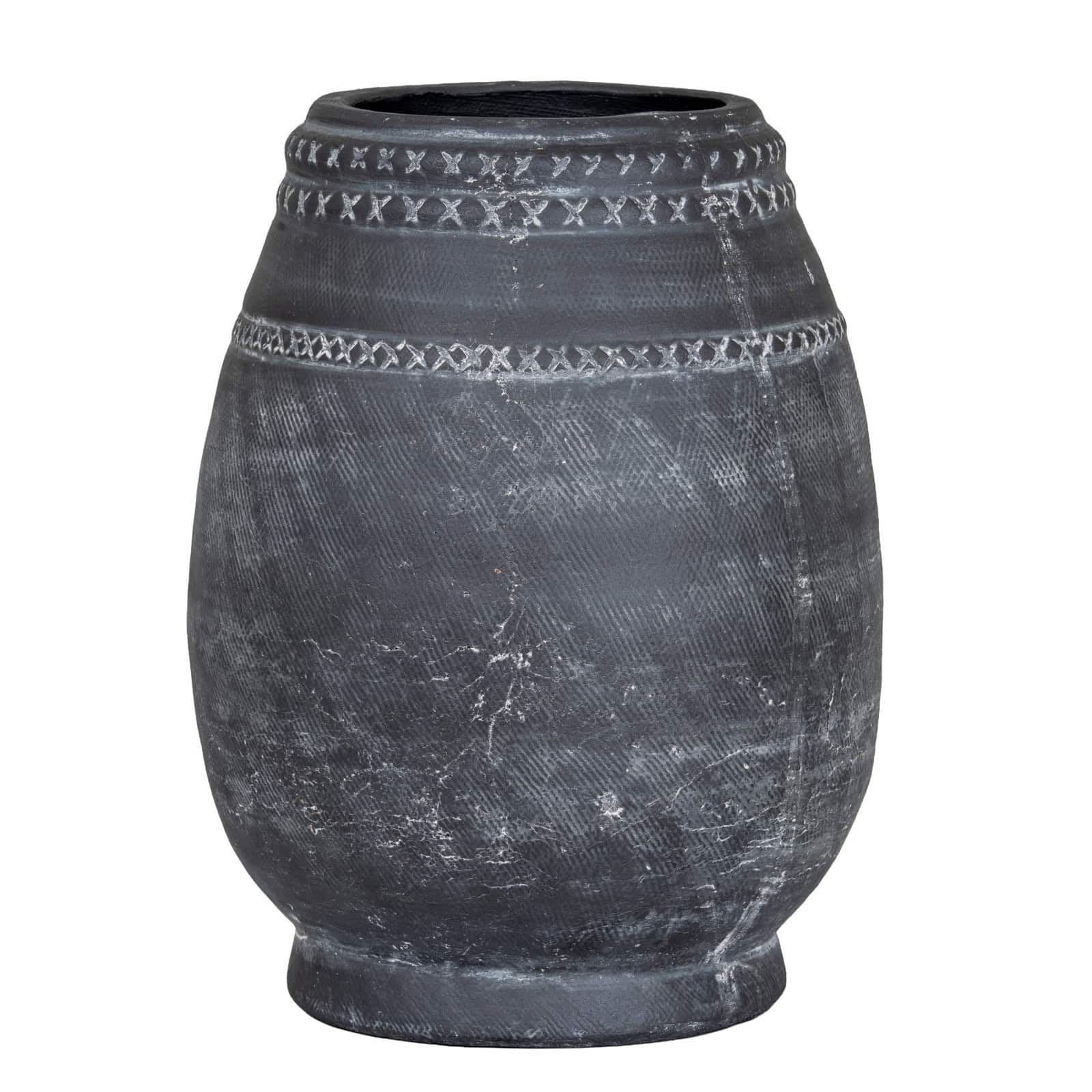 Etched Collection Vase – Colour: Black