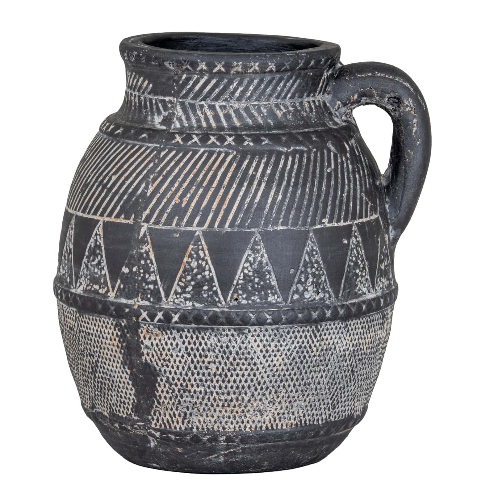 Etched Collection Tall Jug – Colour: Black