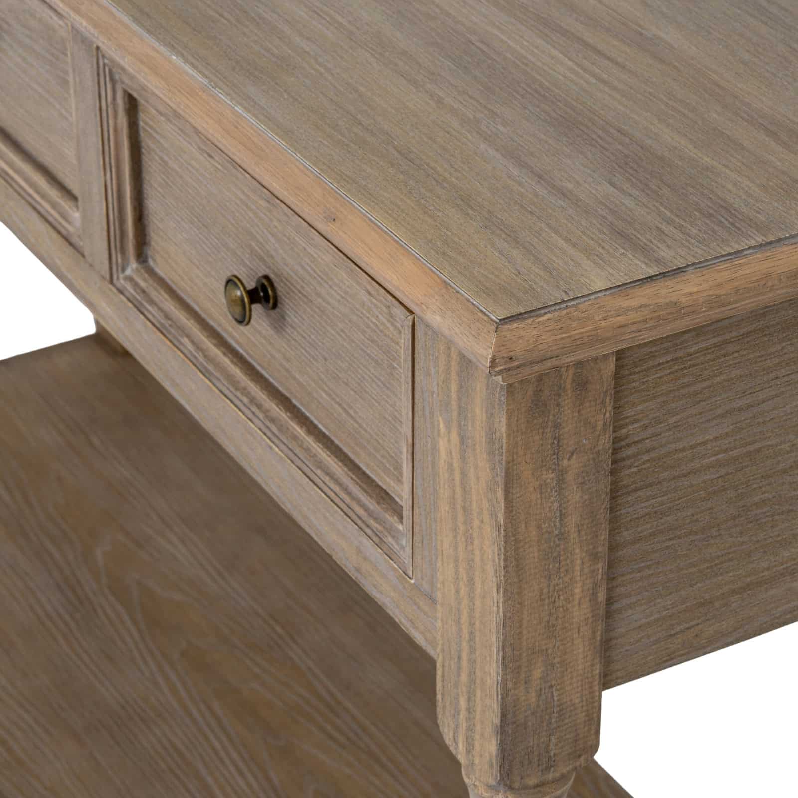 Delphine Collection 3 Drawer Console With Shelf – Additional view