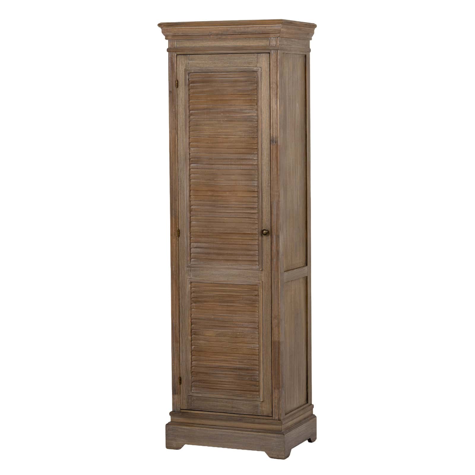 Delphine Collection 1 Door Tall Cabinet – Colour: Brown