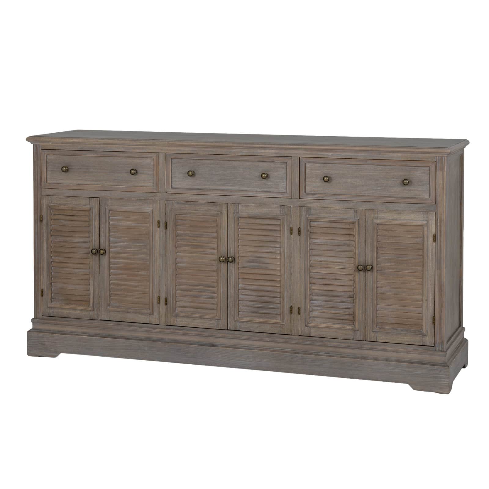 Delphine Collection 6 Door 3 Drawer Large Dresser Base – Material: Wood