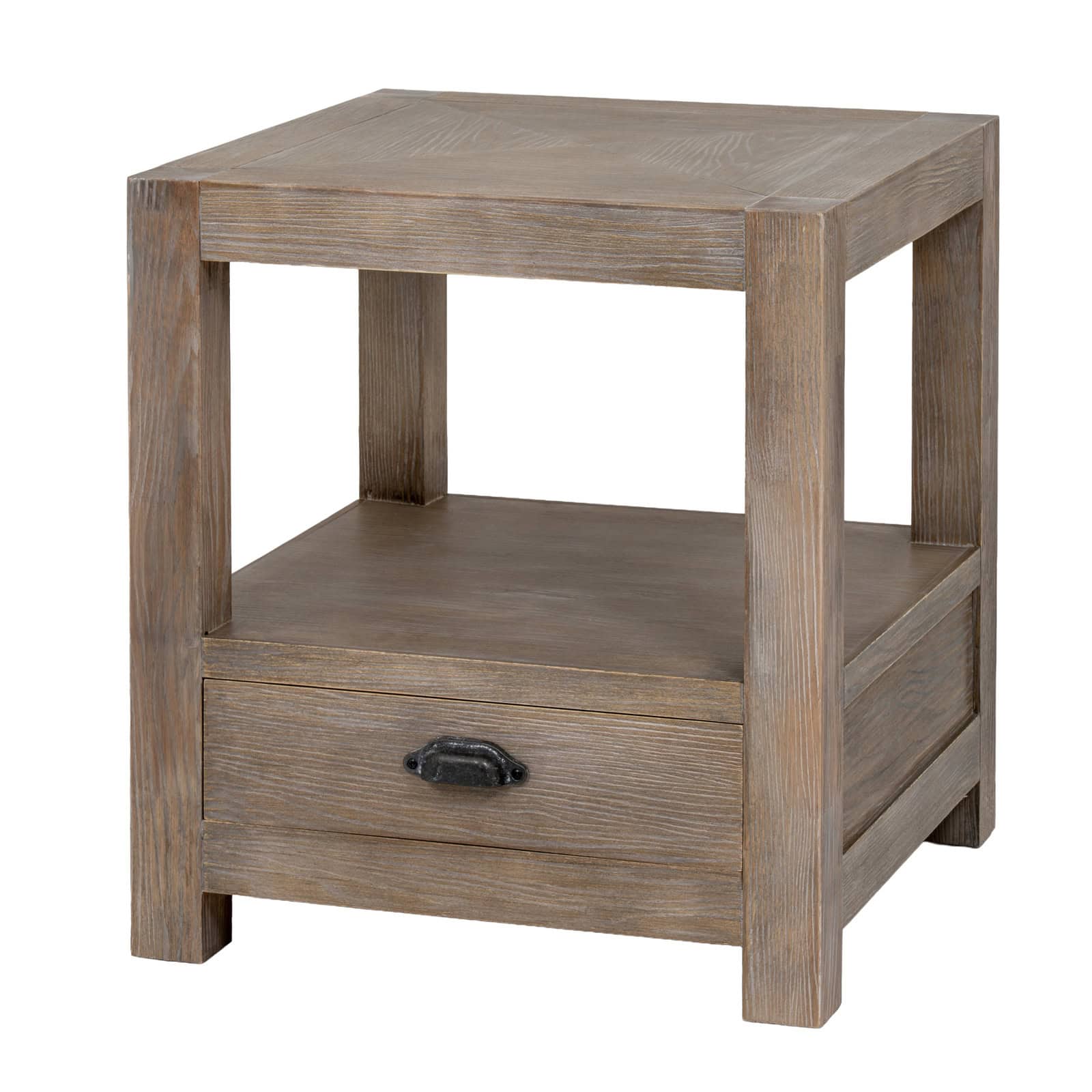 Haldon Collection 1 Drawer Side Table With Shelf - Image 3