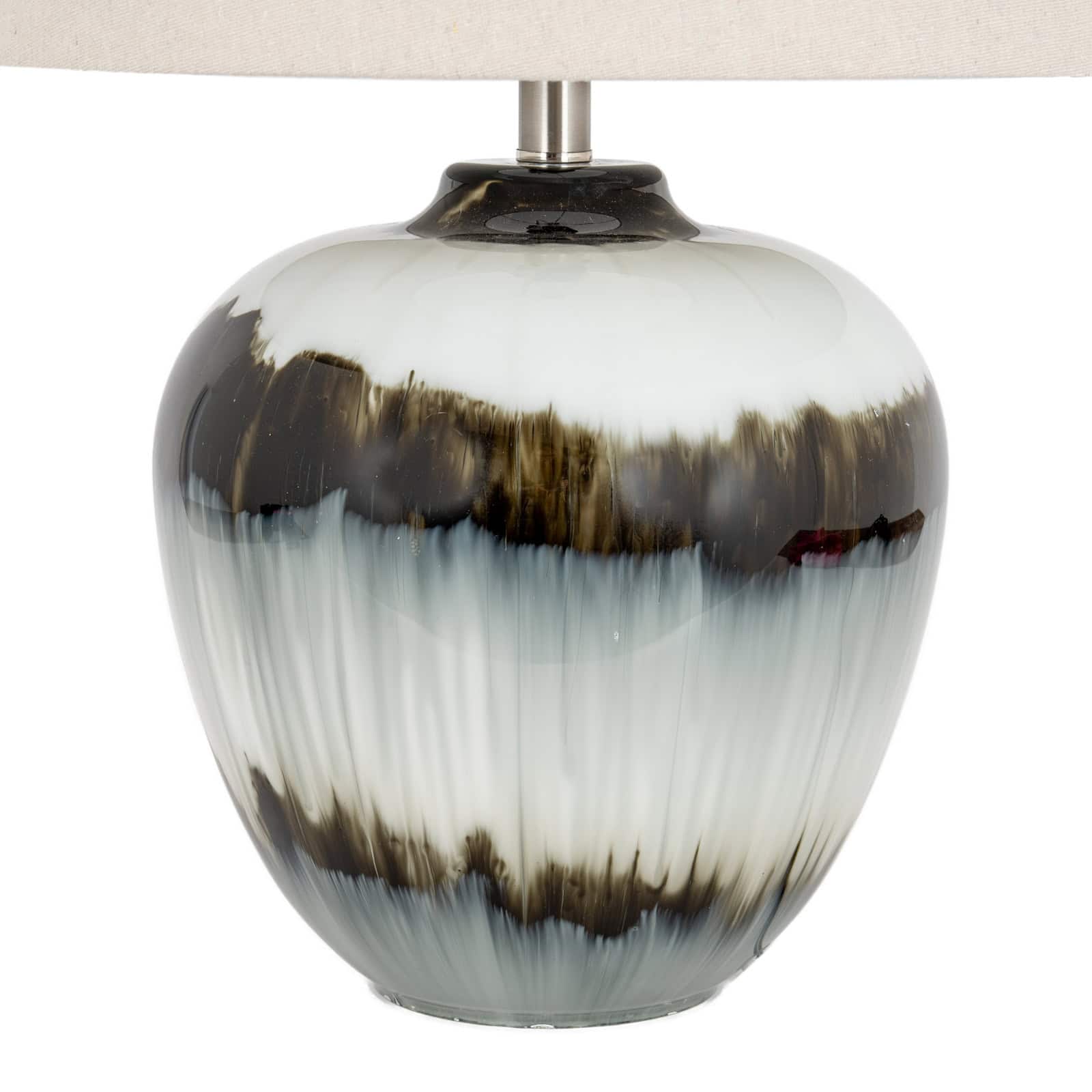 Midnight Shadows Table Lamp With Linen Shade – Floor Lamps
