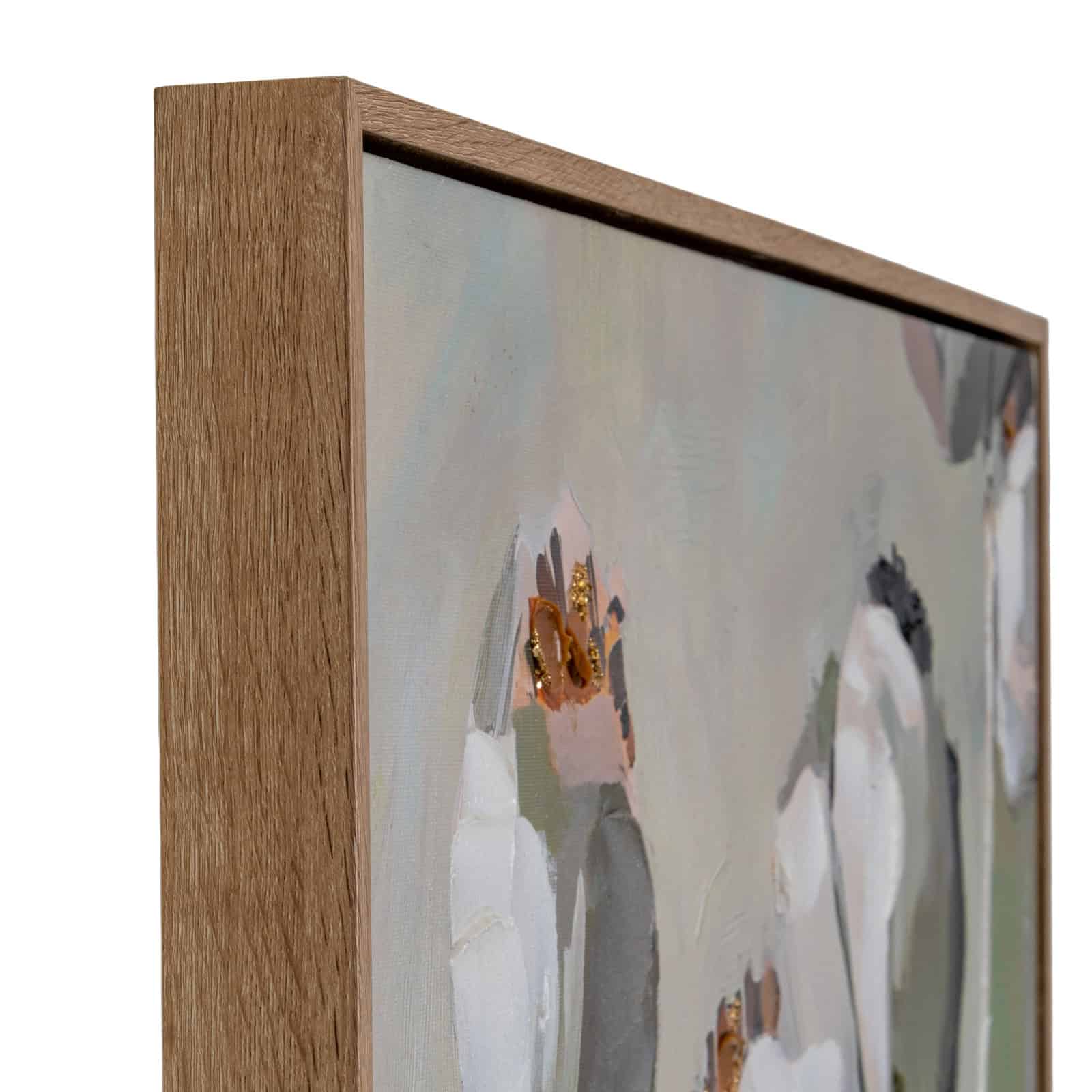Poppy Heads Hand Painted Canvas in Frame – Additional view