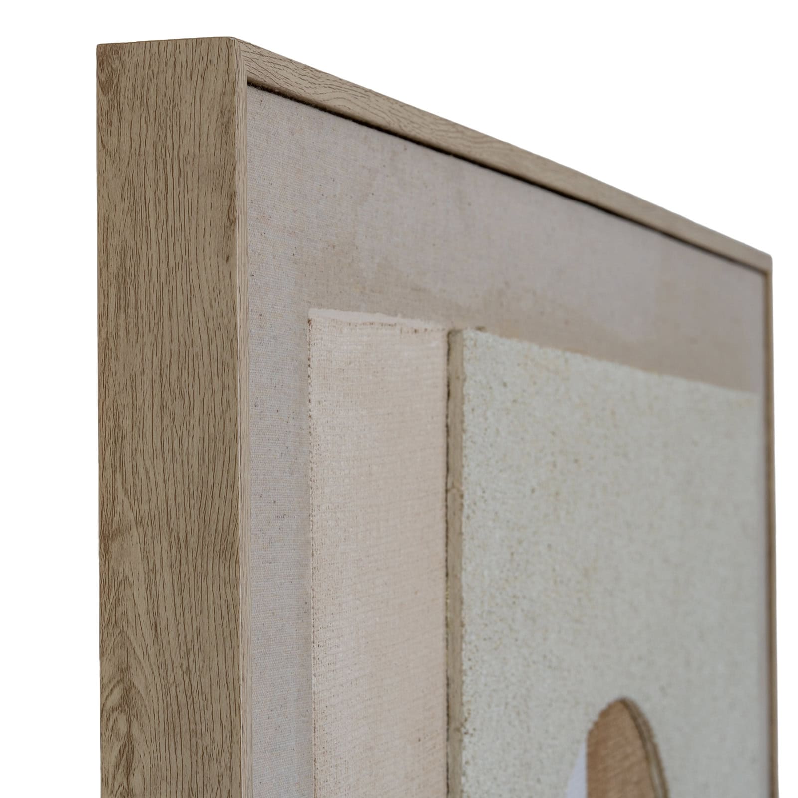 Portina Linen Textured Canvas in Frame – Additional view