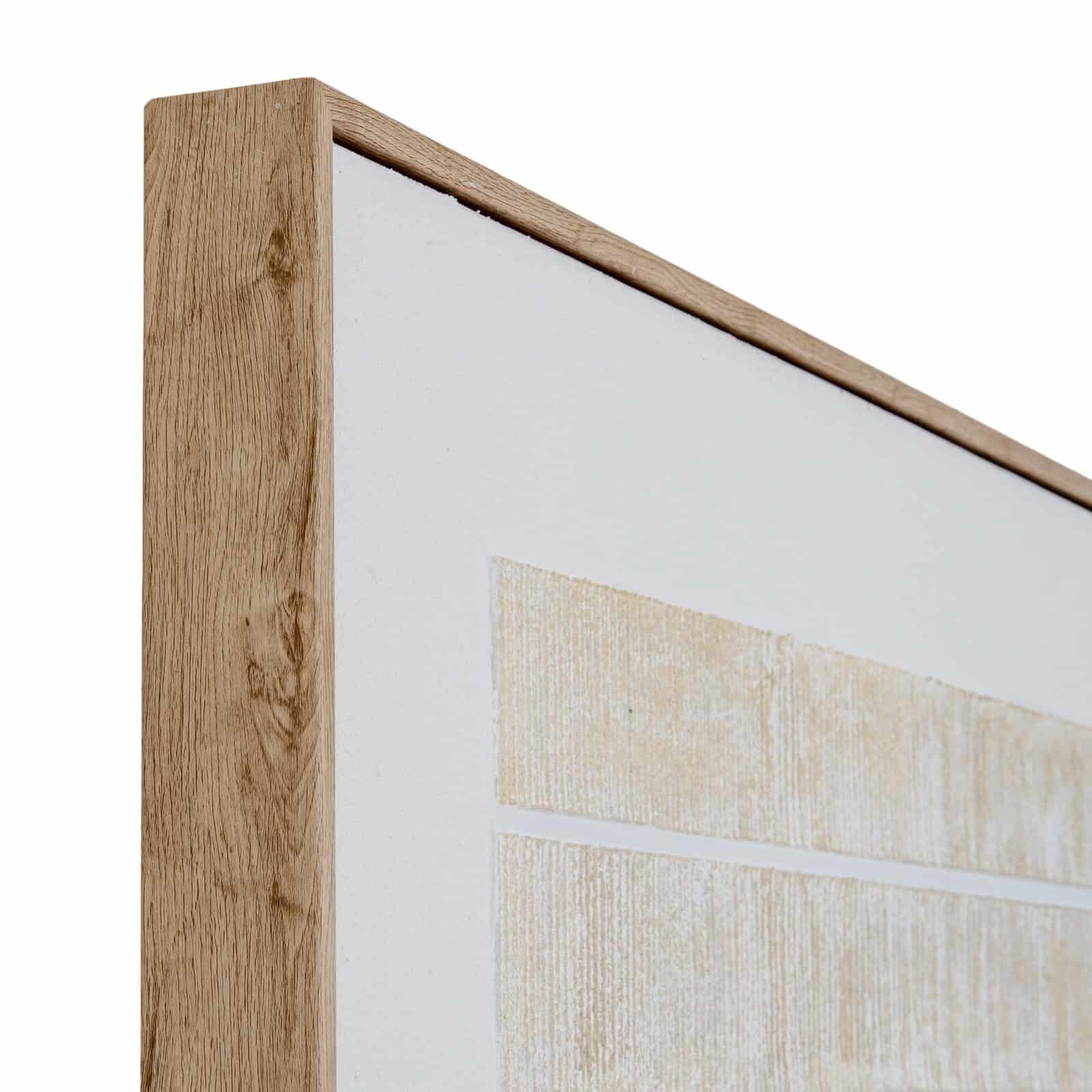 Sola Textured Line Canvas in Frame – Material: Wood