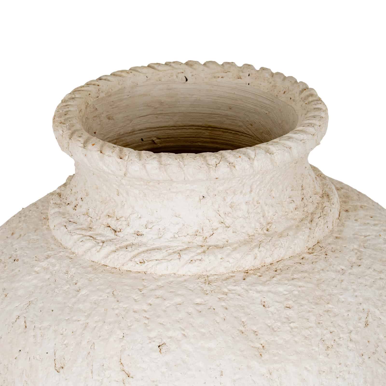 Large Olympia Terracotta Vase – Colour: White