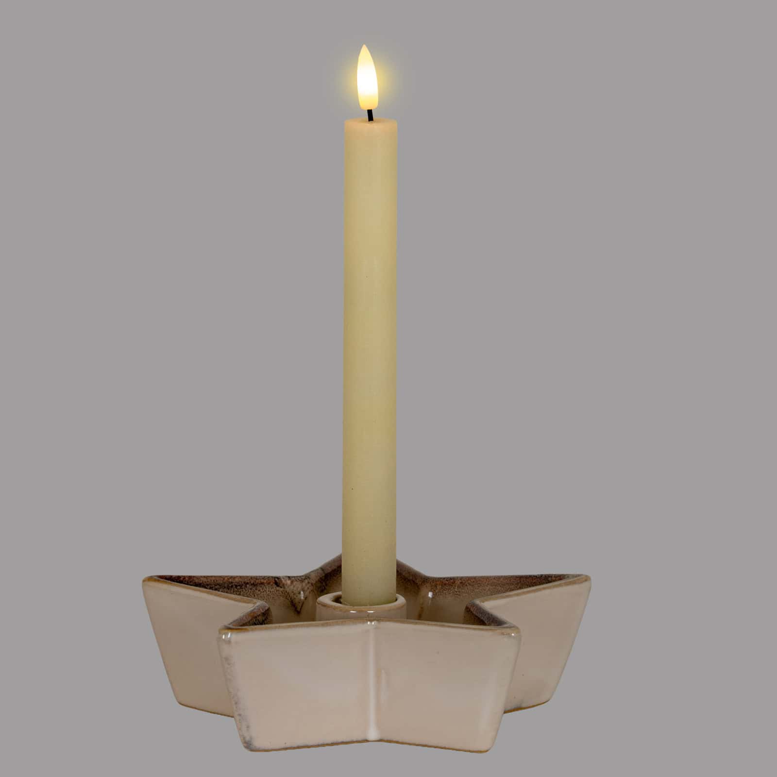 Small Solace Star Candle Holder – Colour: White