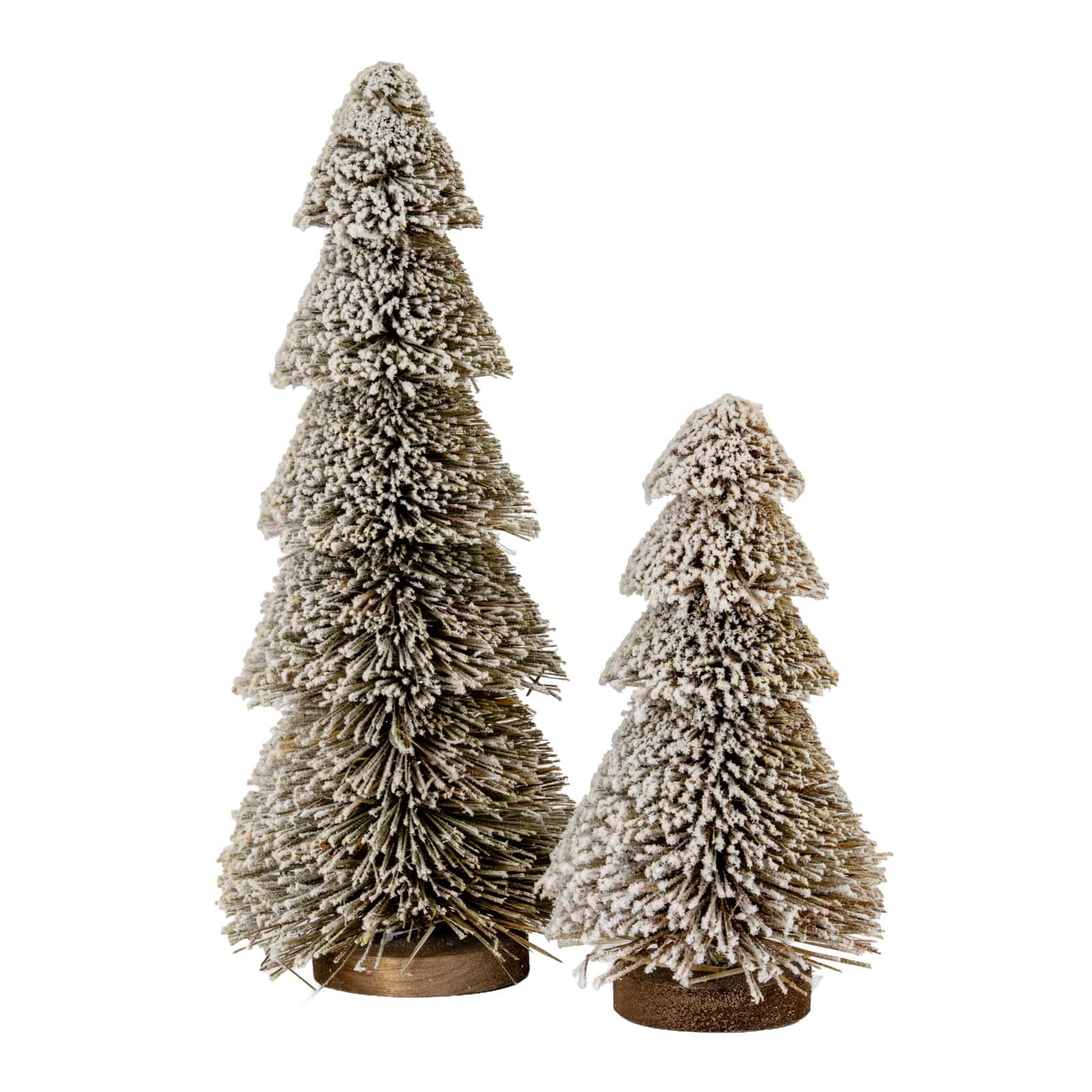 Medium Tiered Snowy Brush Tree – Christmas Decorations