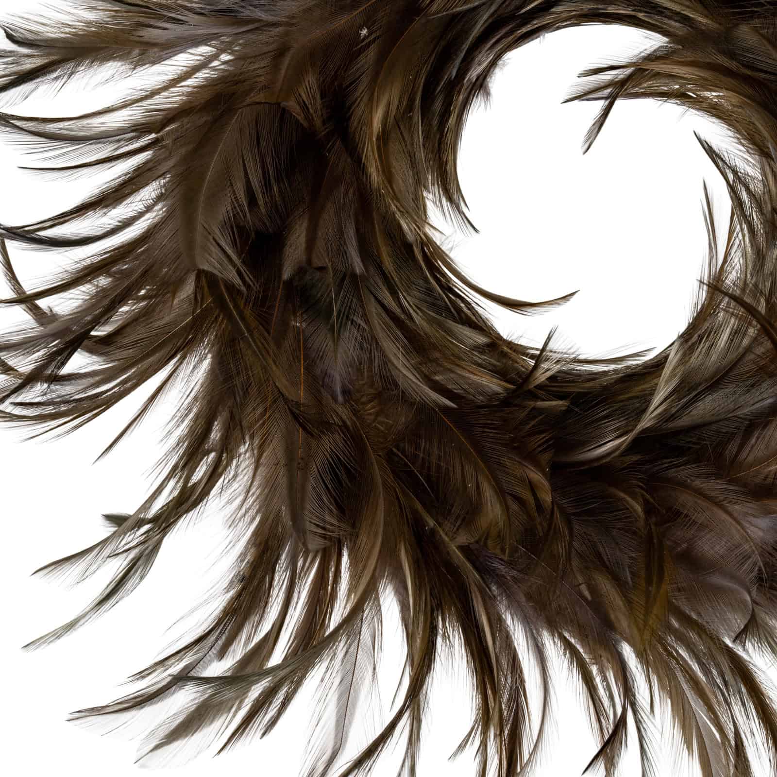 Fawn Feather Candle Wreath – Colour: Brown