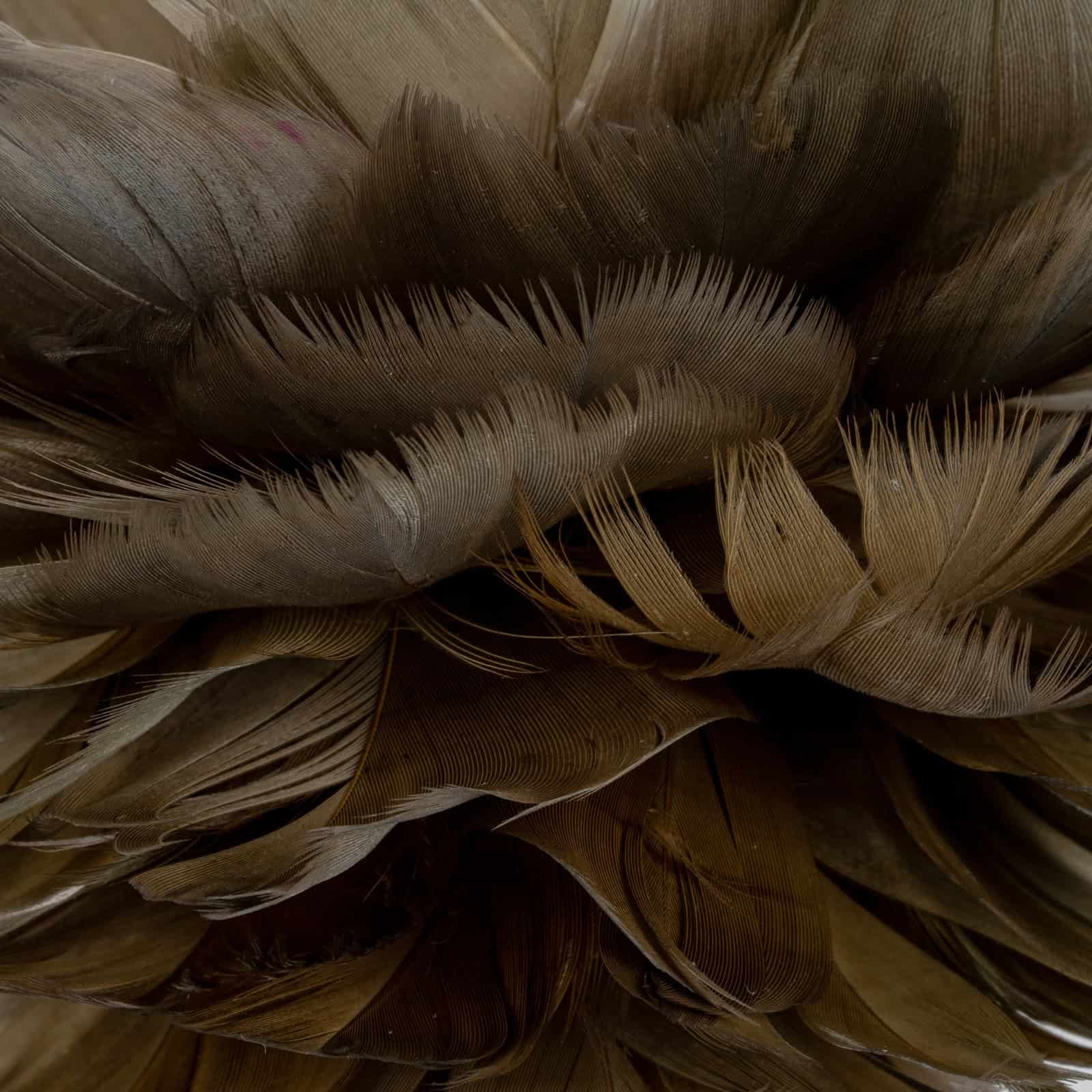 Medium Fawn Feather Ball Decoration – Colour: Brown