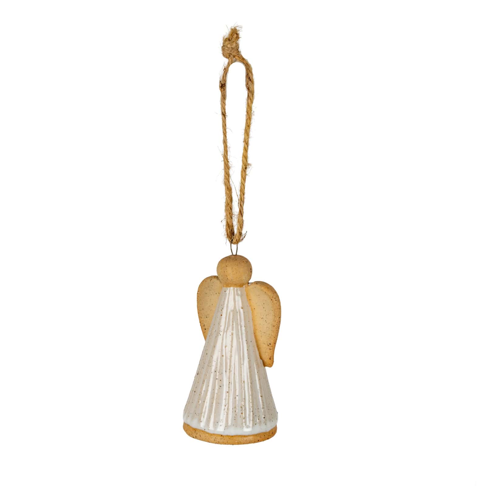 Flurry Angel Ceramic Tree Ornament – Colour: White